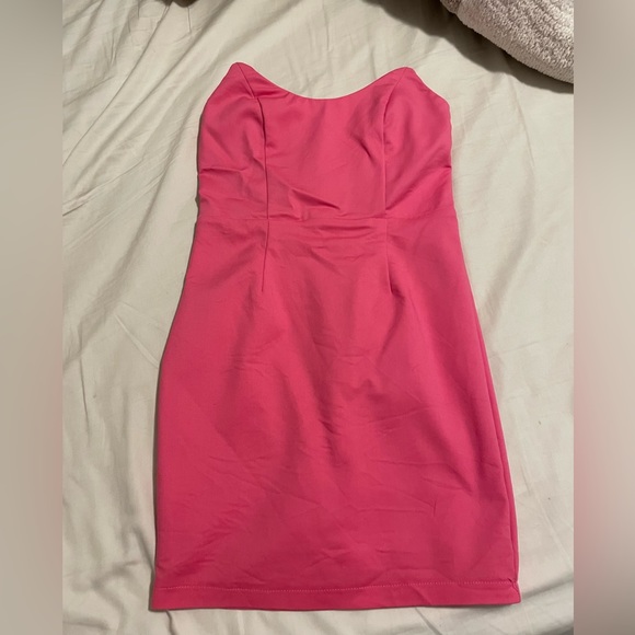 XS Superdown pink strapless dress - Picture 2 of 4